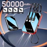original powerbank 50000mah flash charging power bank mobile powerbank with charging cable充电宝50000ma