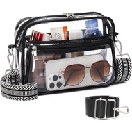 new Clear Bag Events with 2 Long Straps, See-Through Purse for Women, Crossbody Bag, Concert Stadium