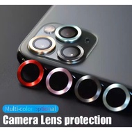 iPhone 11 12 13 Pro Max 11Pro 12Pro 13Pro Max 12Mini 13Mini Colour 3D Alloy Metal Camera Ring Protec