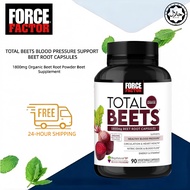 Force Factor Total Beets Blood Pressure Support Beet Root Capsules 1800mg Organic Beet Root Powder B