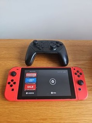 Nintendo Switch 瑪利歐亮麗紅 x 亮麗藍 特仕機