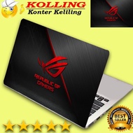 Garskin Laptop art logo ASUS ROG SILVER Laptop Skin Laptop Stickers