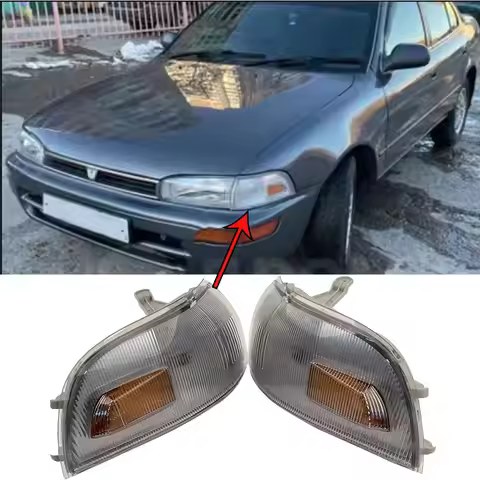A Pair Front Turn Signal Light Corner Lamp For Toyota Sprinter Carib AE100 AE110 Corolla AE92 1992 1