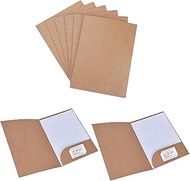 Presentation Folder A4 Made of 350 g/m² Kraft Paper Document Folder A4 Folder with Pockets A4 Paper 