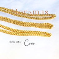 Moramas COCO Hollow Necklaces 916 Gold/ Rantai Leher  COCO Kosong Emas 916