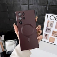 Luxury For Magsafe Magnetic Case For Samsung Galaxy S24 S23 S22 Ultra Plus S21 S20 FE Note 10 20 A35