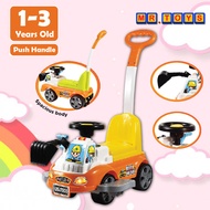 1-3 Years Old Kid Ride On Engineering Excavator Push Car Stroller / Mainan Jengkaut