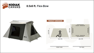 Kodiak 8.5 x 6 ft. Flex-Bow VX Canvas Camping Tent.