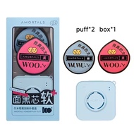 Mút Tán Kem Nền AMORTALS Big Size Bộ Mút Trang Điểm XL Kèm Hộp Đựng Mút Tán Phấn Cushion Mềm Mịn SHU