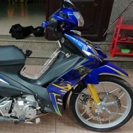 Tem Rời Suzuki Axelo Mx 125 Trắng Xanh Gp