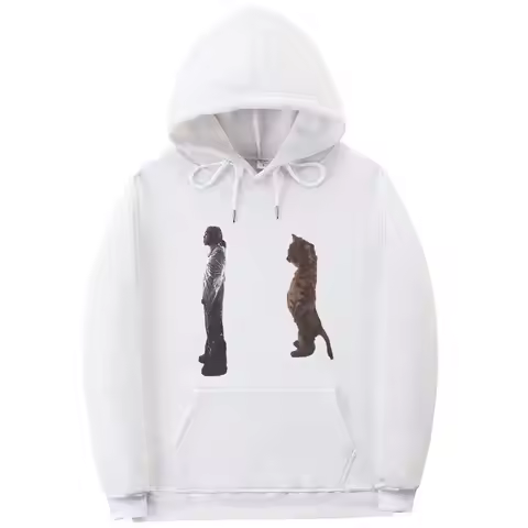 Funny Destroy Lonely Standing Cat Graphic Hoodie Opium Playboi Carti Ken Carson Tracksuit Men Women 