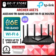 TP-Link Router Archer AXE75 AXE5400 Tri-Band Gigabit Wi-Fi 6E 6GHz Tri-Band Wireless WiFi Onemesh Ro