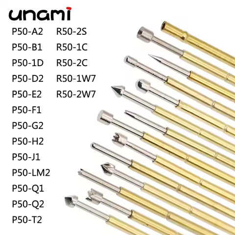 Spring Test Probe Pogo Pin P50-A2 P50-B1 P50-D P50-E2 P50-F1 P50-G2 P50-H2 P50-J1 P50-LM2 P50-Q P50-