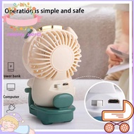 MEMORY SPORTS Cute Pet Mini Fan Rechargeable Silent USB Fan Air Cooler With Night Light Desktop Fans For Students