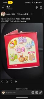 7-11 Sanrio 盲盒 Hello Kitty Melody 大口仔