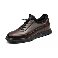 [Genuine Calf Leather] GIRAFFE x GOG Height Increasing Shoes Casual Shoes Lace-up 6cm