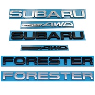 3D For Subaru SYMMETRICAL AWD  BRZ LEGACY Forester Outback WRX XV Impreza Logo Emblem Metal Badge De