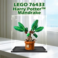 Lego Transparent Acrylic Display Box For Lego 76433 Harry Potter Mandrake Popmart Figurine Labubu Zi