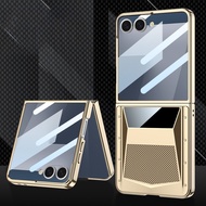 For Samsung Galaxy Flip 7 phone case Flip 7 case film integrated casing electroplated supercar Flip 