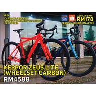 KESPOR ROAD BIKE ZEUS LITE C/W CARBON WHEELSET FULL SHIMANO 105' (RB)