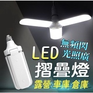 LED折疊三葉燈 Fan blade LED BULB（+插頭式燈座）