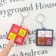 Warning Sound Simulator Keychain Creative Alarm Keychain Supplies