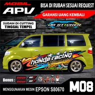 Decal Mobil APV - Decal Mobil Suzuki APV - Striping Mobil APV Custom