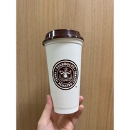 Starbucks Reusable Cup Pike Place Market logo siren 16 oz brand new