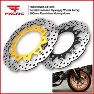 FXCNC Honda CB190R 300mm Motorcycle Aluminum Front Floating Brake Disc Rotor + Pad For Honda CB190R