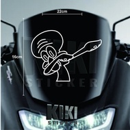 CUTTING STICKER KARTUN - STICKER KACA MOBIL BODY VISOR MOTOR - SQUIDWARD SPONGEBOB