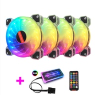 [สินค้าขายดี] COOLMOON AURA ชุดพัดลมเคสRGB +รีโมทคอนโทรล ระบายความร้อนคอมพิวเตอร์ RGB Fan case with 