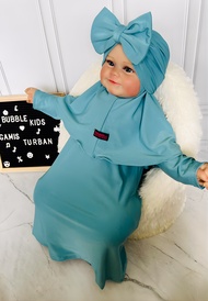 Gamis Hijab Turban Bayi Pakaian Setelan Baju Anak perempuan Bayi & Balita (0-2 Tahun) Millo