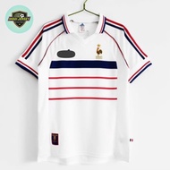 JERSEY BOLA RETRO PRANCIS PERANCIS FRANCE AWAY GRADE AAA 1998