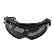 Airsoft Goggles Tactical Paintball Glasses Wind Dust Motorcycle Protection (Black)