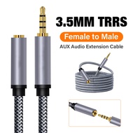3.5mm Extension Cable Stereo Audio Microphone TRRS Aux Jack Headphone Extension Cable
