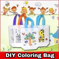New DIY Goodie Bag arts craft children day gift fun toy gift holiday activity Coloring Canvas Bag