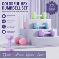 Dumbbell  Non-Slip Colorful Gym Weights 1kg-3kg