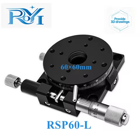 60mm R Axis RSP60-L RSP60-R 360 Degree High Precision Manual Optical Rotary Platform Angle Adjustmen