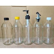 Apple 500, 500ML Glass Bottle POLOS, 500ml Honey Bottle, Coffee Bottle, 500ml Milk Bottle, 500ml Syr