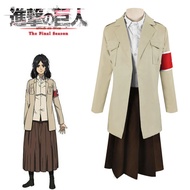 Attack on Titan Eldiaman cos Clothing Jacket Lena Allen cosplay Costume Jacket Ready Stock Sale