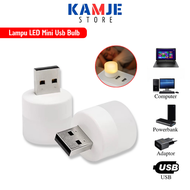 KAMJE Lampu LED Mini USB Portable Tidur Belajar Emergency Bohlam Kecil Darurat Baca Penerangan