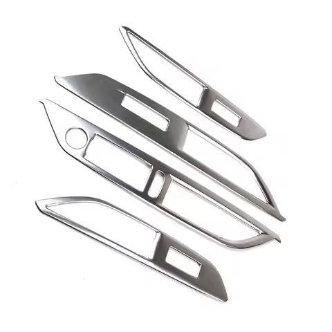 4pcs Stainless steel Car Window Lift Switch Control Panel Frame Cover Trim for Peugeot 3008 GT 5008 
