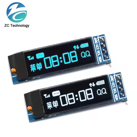0.91 inch OLED module 0.91" Blue White OLED 128X32 OLED LCD LED Display Module 0.91" IIC Communicate