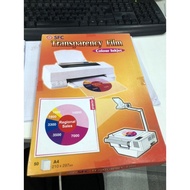 Korean OHP film paper A4 100 mic 50 SFC sheets for inkjet printers, color printing