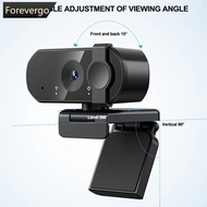 FOREVERGO 1080P 2K 4K Webcam Mini Camera Full HD Webcam with Microphone 30fps USB Web Cam for Auto F