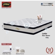 Goodnite LATTIN Statfree 11.5inch 3 Zones Pocket Spring Mattress / Tilam