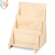 Card Display Stand Greeting Card Display Multifunctional Card Stand 3 Tier Wooden Card Display Stand