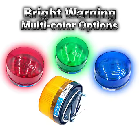 N-3071 Indicator Light LED Signal Light Warning Flashing Light Strobe Lamp 12 24 220V TB35 LTE-5061