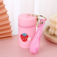 Silicone Card Zero Bag Coin Storage Bucket Bag Small Bucket Cute Portable Bag Earphone Pendant Walle