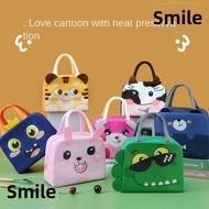 SMILE Cartoon Stereoscopic Lunch Bag, Thermal Bag Thermal Insulated Lunch Box Bags, Portable Lunch Box Accessories  Cloth Tote Food Small Cooler Bag